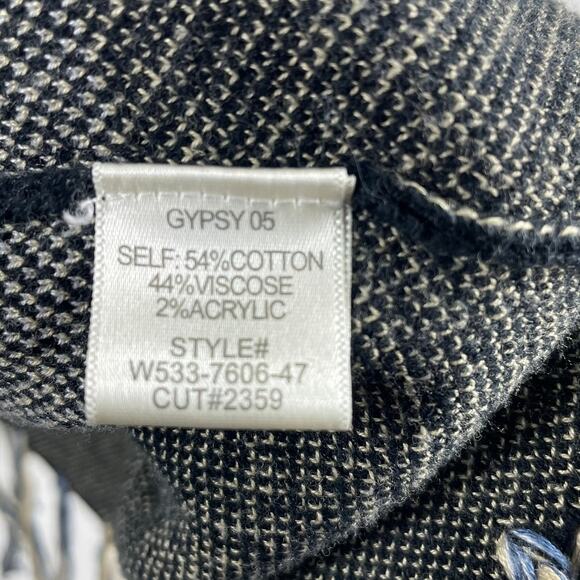 Gypsy Global Village Women's Boho Southwestern Cape One Size Black Fringe Toggle - Picture 4 of 6